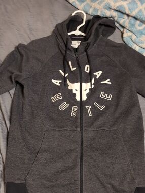 Under Armour Dark Gray All Day Hustle Zip Hoodie
